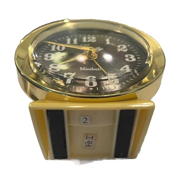 VTG Alarm Clock Equity Minibell Glow in Dark Wind Up Clock Tested Works MCM Loud - Picture 4 of 5